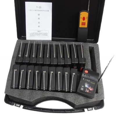 20cues / 10cues Hệ thống chữa cháy không dây từ xa Bàn trình diễn chuyên nghiệp đài phun nước Bức pháo hoa bắn pháo hoa