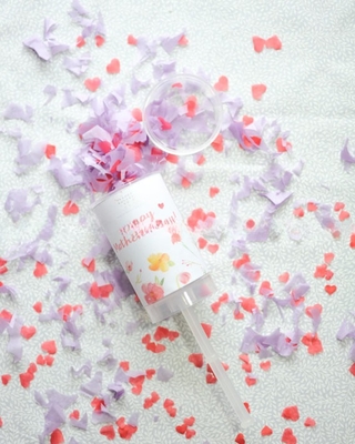 Đa màu giới tính tiết lộ Confetti Poppers Biodegradable Confetti Cannon Đám cưới