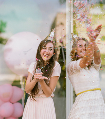 Đa màu giới tính tiết lộ Confetti Poppers Biodegradable Confetti Cannon Đám cưới