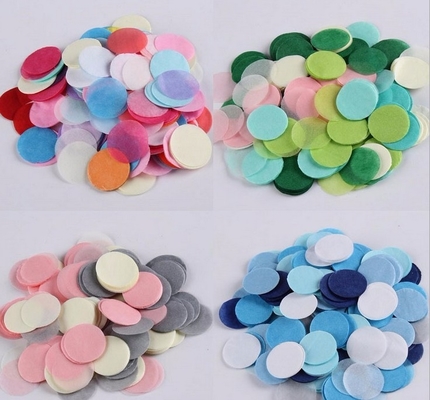 Pink Circle Tissue Paper Confetti Lễ kỷ niệm Đám cưới Lễ kỷ niệm sinh nhật