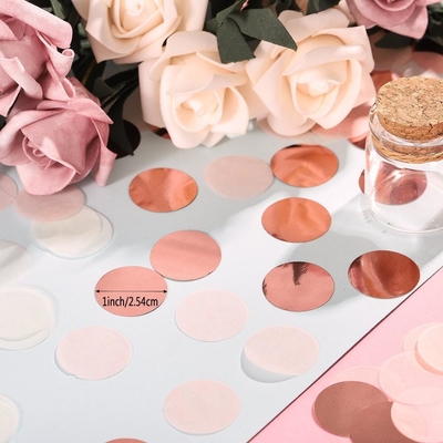 Pink Circle Tissue Paper Confetti Lễ kỷ niệm Đám cưới Lễ kỷ niệm sinh nhật