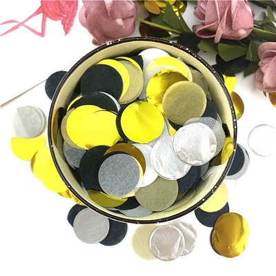 Vòng tròn nhiều màu giấy Confetti Shooter hiệu ứng khói màu