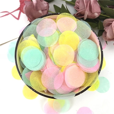Vòng tròn nhiều màu giấy Confetti Shooter hiệu ứng khói màu