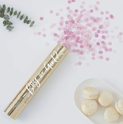 Phong trào tiết lộ giới tính Poppers Cannon Confetti cầm tay OEM ODM