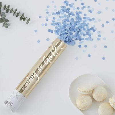 Phong trào tiết lộ giới tính Poppers Cannon Confetti cầm tay OEM ODM