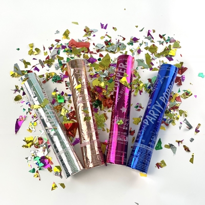 Giới tính Confetti Poppers Biodegradable Giới tính tiết lộ màu sắc Confetti Hiệu ứng khói
