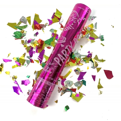 Giới tính Confetti Poppers Biodegradable Giới tính tiết lộ màu sắc Confetti Hiệu ứng khói
