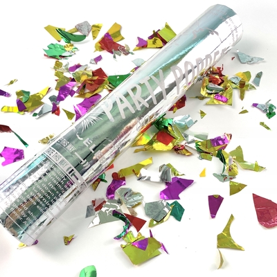 Giới tính Confetti Poppers Biodegradable Giới tính tiết lộ màu sắc Confetti Hiệu ứng khói