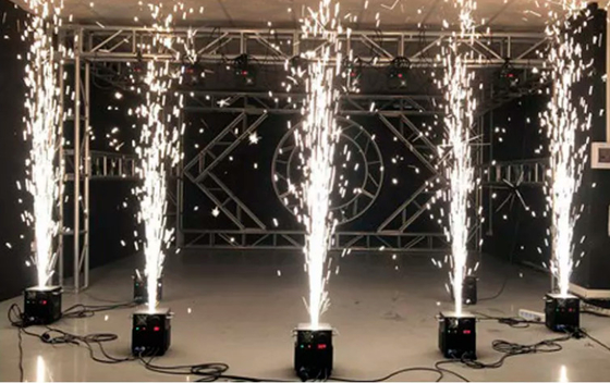DMX Titanium điện bột lạnh Sparklers sân khấu đài phun nước pháo hoa Pyrotechnic Spark Dance Machine