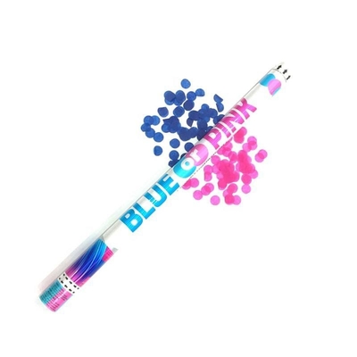 Sản phẩm bán buôn chất lượng cao khí nén phân hủy sinh học chống cháy bữa tiệc popper confetti Cannon cho trẻ em tiết lộ giới tính