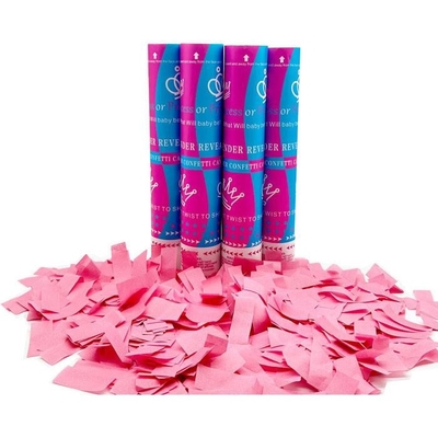 Em bé tiết lộ giới tính Confetti Cannon màu xanh hoặc hồng Boy or Girl Party Popper Slip 30/45/60cm