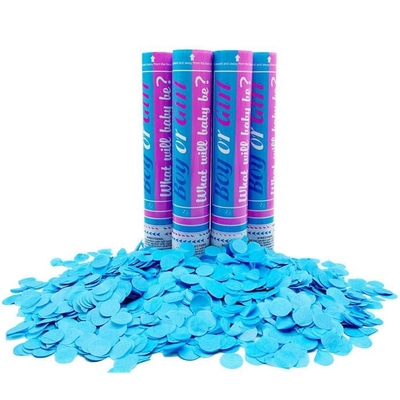 Em bé tiết lộ giới tính Confetti Cannon màu xanh hoặc hồng Boy or Girl Party Popper Slip 30/45/60cm