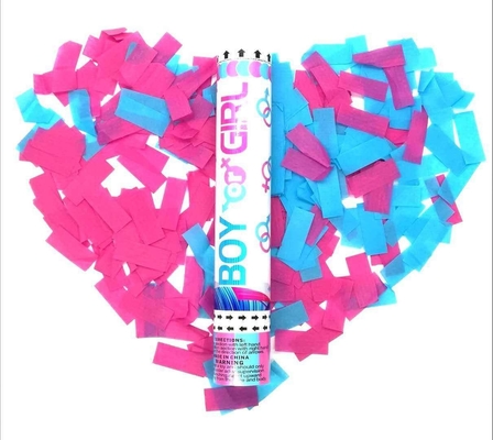 Giá tốt nhất giới tính tiết lộ pháo đài chống cháy pháo popper confetti đại bác bé trai hoặc bé gái sinh nhật chai sắt em bé