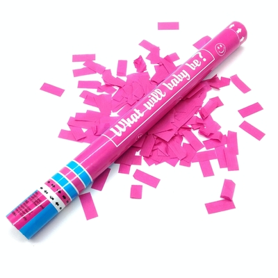 Màu xanh và hồng Biodegradable chống cháy Party Confetti Popper Twist Style cho bất kỳ dịp nào