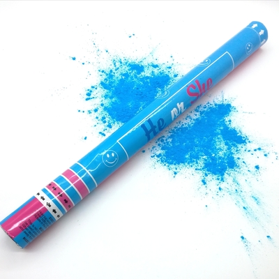 24 inch Blue Pink Gender Reveal Powder Cannon Baby Shower Không khí nén Khói Cannon