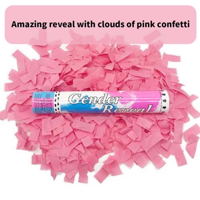 con trai hay con gái giới tính tiết lộ giấy confetti shooter màu chạy thuốc lá khói phân hủy sinh học chống cháy bên popper confetti c