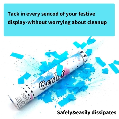 con trai hay con gái giới tính tiết lộ giấy confetti shooter màu chạy thuốc lá khói phân hủy sinh học chống cháy bên popper confetti c