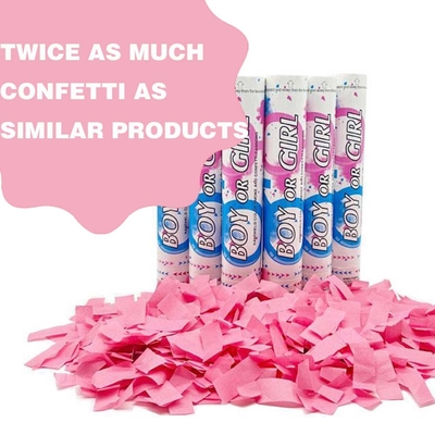 con trai hay con gái giới tính tiết lộ giấy confetti shooter màu chạy thuốc lá khói phân hủy sinh học chống cháy bên popper confetti c