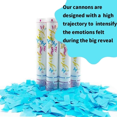 con trai hay con gái giới tính tiết lộ giấy confetti shooter màu chạy thuốc lá khói phân hủy sinh học chống cháy bên popper confetti c