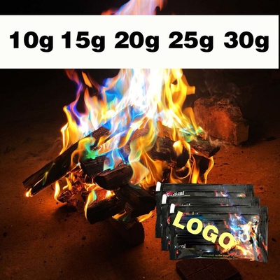 10g/25g Đám lửa màu Đám lửa bột Đám lửa trại Đám lửa pháo hoa Đám lửa thủ thuật cho Trại ngoài trời Picnic