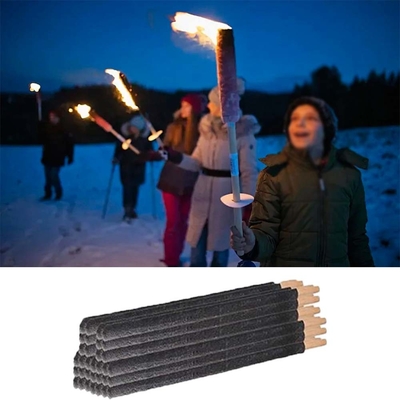 Nhiều màu Cotton Thread Cloth Wax Procession Torch Candle để đốt lửa bên ngoài