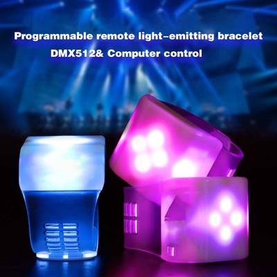 Tùy chỉnh Dmx điều khiển LED Flash đeo tay cho sự kiện Rave Party