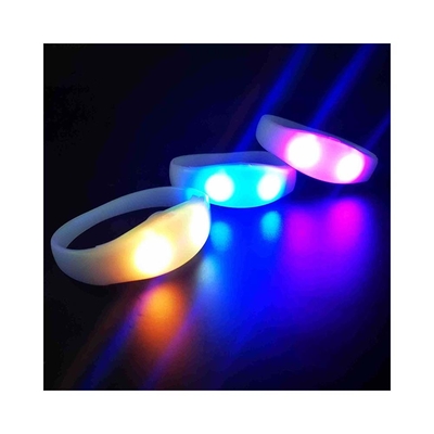 2024 DMX 512 Đèn điều khiển từ xa LED vòng tay RGB Pulseras Brasil luz gira Pulseras LED Con Control DMX