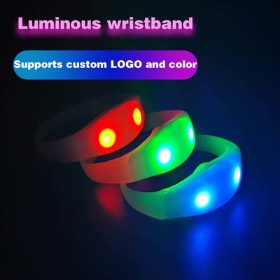 2024 DMX 512 Đèn điều khiển từ xa LED vòng tay RGB Pulseras Brasil luz gira Pulseras LED Con Control DMX