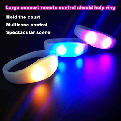 2024 DMX 512 Đèn điều khiển từ xa LED vòng tay RGB Pulseras Brasil luz gira Pulseras LED Con Control DMX