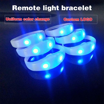 2024 DMX 512 Đèn điều khiển từ xa LED vòng tay RGB Pulseras Brasil luz gira Pulseras LED Con Control DMX
