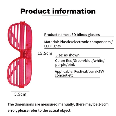 Đèn đèn LED màu đồ chơi màn trập ánh sáng kính bữa tiệc kính mắt LED bữa tiệc sinh nhật đồ dùng đèn flash thay đổi kính sáng 3D