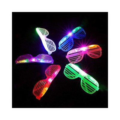 Đèn đèn LED màu đồ chơi màn trập ánh sáng kính bữa tiệc kính mắt LED bữa tiệc sinh nhật đồ dùng đèn flash thay đổi kính sáng 3D