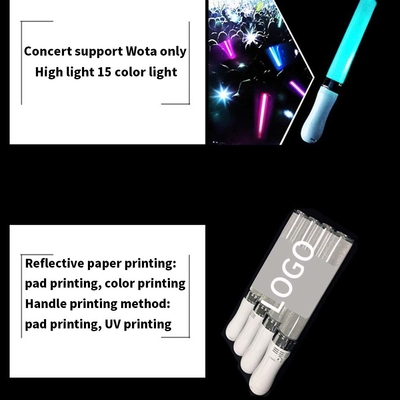 Acrylic Mini Led Stick với Rotary Switch Custom Laser Logo Mini Glow Led Acrylic Stick Led Pen Light