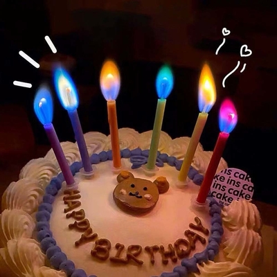 Creative Rainbow Flame Candle cho trang trí bữa tiệc và lễ kỷ niệm sinh nhật