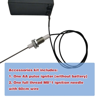 Ống pin AA 2 lối ra Đói nướng với cắm tia lửa 1 mét dài 2 điện cực