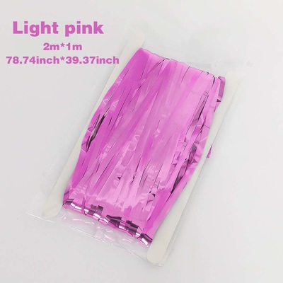 Lễ hội sinh nhật Hậu trường Photo Booth Fringe Tassel Door Foil Curtain