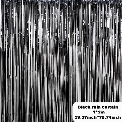 Lễ hội sinh nhật Hậu trường Photo Booth Fringe Tassel Door Foil Curtain