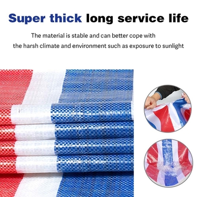 Không thấm nước tùy chỉnh trọng lượng Laminated PE Tarpaulin nhựa Tarps vải vải cho ngoài trời Truck Cover