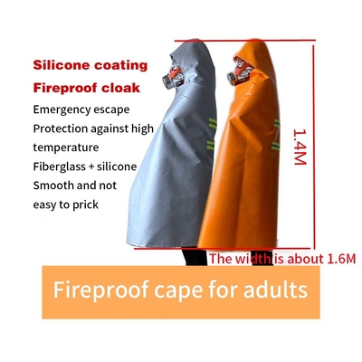 Nhà bếp chữa cháy cách nhiệt khẩn cấp sự sống còn An toàn chăn Hooded Fire Escape Capes Suit chống cháy
