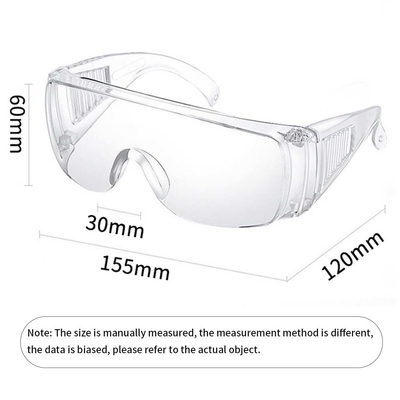 Trò chơi ngoài trời Transparent Wide Vision Sports Safety Goggles khung polycarbonate rõ ràng