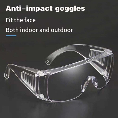 Trò chơi ngoài trời Transparent Wide Vision Sports Safety Goggles khung polycarbonate rõ ràng