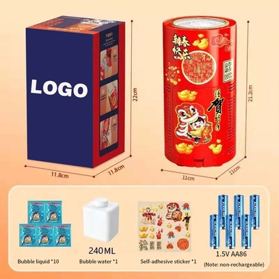 Món quà năm mới của Trung Quốc Dmx Tiktok Máy thổi bong bóng điện hoàn toàn tự động Đồ chơi thổi bong bóng lửa tái sử dụng Máy bong bóng