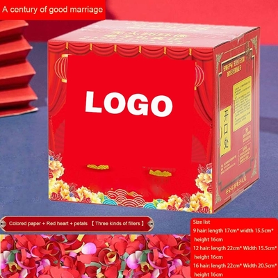 Đám cưới Confetti Gunner Square Cannon hiệu ứng tùy chỉnh Phân tổ chức tấm giấy màu sắc