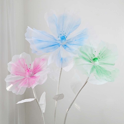 Đẹp Giant Foam Peony Wedding Flower Runner với Electroplated Ironwork và phong cách phù hợp hiện đại