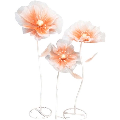 Đẹp Giant Foam Peony Wedding Flower Runner với Electroplated Ironwork và phong cách phù hợp hiện đại