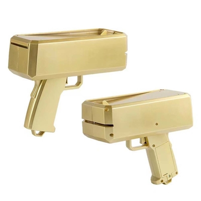 Trang trí tiệc sinh nhật Tiền mặt Cannon Spray Nhựa thật Scatter Pistol Vàng Đồ chơi Đô la Tiền súng cho đồ tiệc