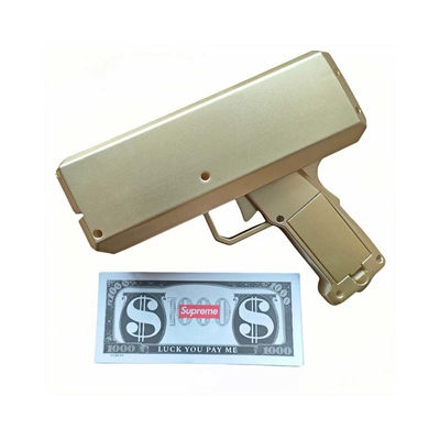 Trang trí tiệc sinh nhật Tiền mặt Cannon Spray Nhựa thật Scatter Pistol Vàng Đồ chơi Đô la Tiền súng cho đồ tiệc