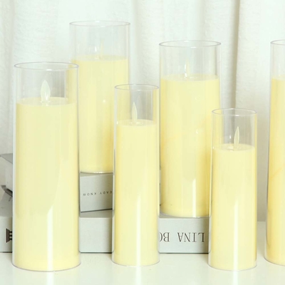 Ngày của cha ngọn nến nhấp nháy không lửa trong LED Acrylic Cup cho trang trí sinh nhật
