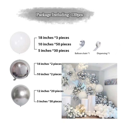 Pink Blue Latex Balloon Arch Kit Set Wedding Birthday Party trang trí bóng bay Set