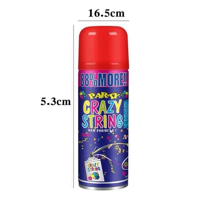 Vòng bắn 5-8m Đơn giản, màu sắc và Silly Crazy String Spray cho trang trí lễ hội